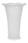 Juliska Trellis 9 Flared Vase In White