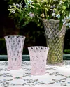 Juliska Trellis Large Glass Tumbler In Blush