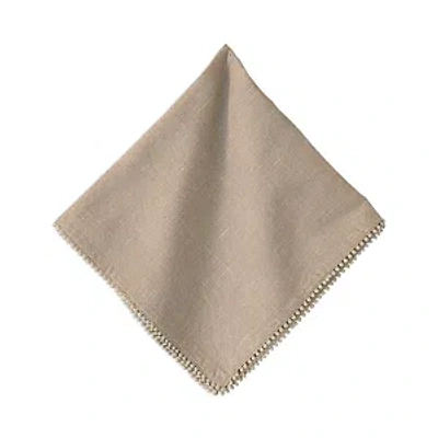 Juliska Trim Linen/cotton Napkin In Natural Beige