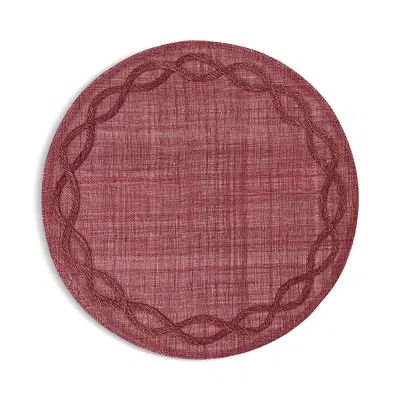 Juliska Tuileries Garden Placemat In Burgundy