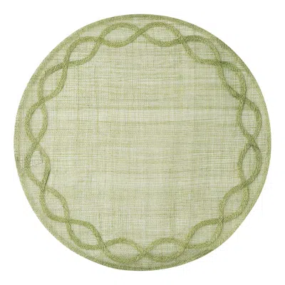 Juliska Tuileries Garden Placemat, Set Of 4 In Green