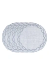 Juliska Tuileries Garden Set Of 4 Placemats In Chambray