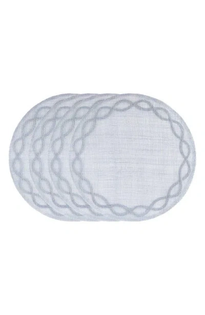Juliska Tuileries Garden Set Of 4 Placemats In Chambray