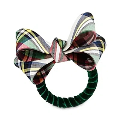 Juliska Tuxedo Stewart Tartan Napkin Ring In Red Tartan