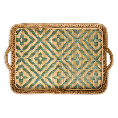 Juliska Villa Seville Wicker Tray In Brown