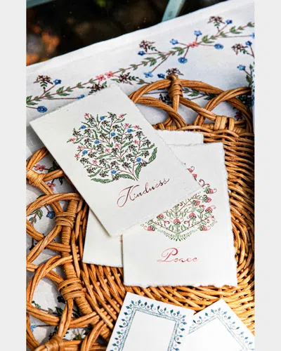 Juliska Villa Seville Assorted Note Cards, Set Of 6 In White