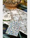 Juliska Villa Seville Embroidered Paper Journal, 7" X 10" In Chambray