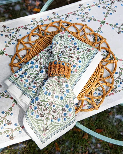 Juliska Villa Seville Napkins, Set Of 4 In Brown