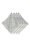 Juliska Villa Seville Set Of 4 Napkins In Chambray
