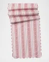 Juliska Villa Stripe 18 X 90 Table Runner In Pink
