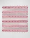 Juliska Villa Stripe 52 Square Tablecloth In Redwhite