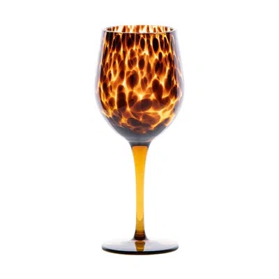Juliska Willa 15 Oz. Wine Glass In Tortoiseshell