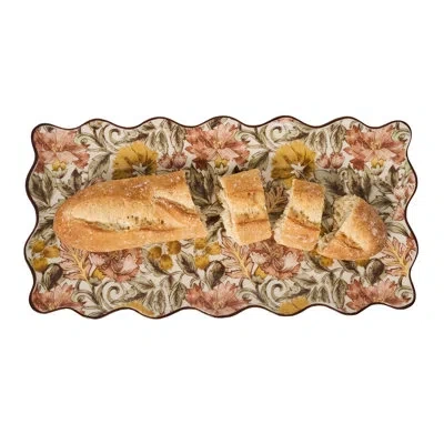 Juliska Willa 16" Hostess Tray - Amber In Tan