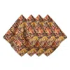 Juliska Willa Set Of 4 Napkins In Orange