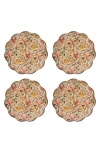 Juliska Willa Set Of 4 Cocktail Plates In Multi