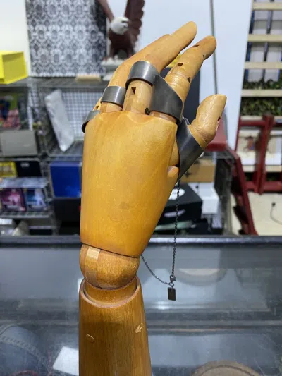 Pre-owned Julius 5 Ring Set / Necklace In Silver