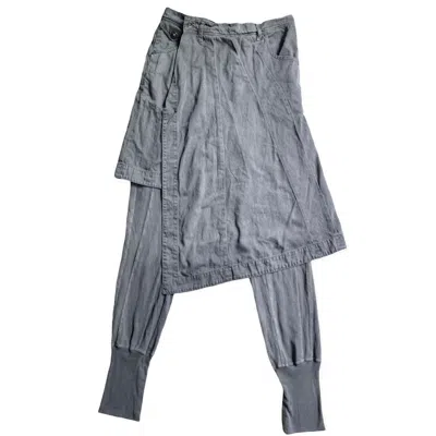 Pre-owned Julius 7 Fall12 Resonance Skirt Pants In Black Wash
