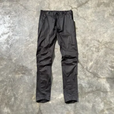 Pre-owned Julius _7 Fw 2014 Glitch Spiral Cut Pants In Black