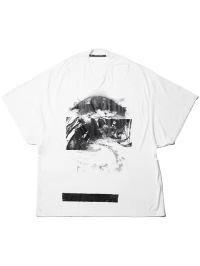 Julius Abstract Ozone T-shirt In Off White