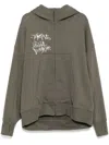 Julius Ana-diptych Jd Zip-up Hoodie In Grey