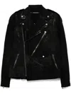 Julius Black Ana-moto Jd Biker Denim Jacket In Black