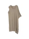 Julius Asymmetric Draped T-shirt In Brown