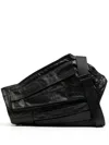 Julius Gas Mask Messenger Bag In Black