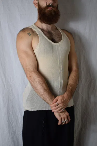 Pre-owned Julius Aw07 Sample White Tank - 197cum3