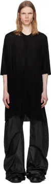 Julius Black Anima Drape T-shirt In Black