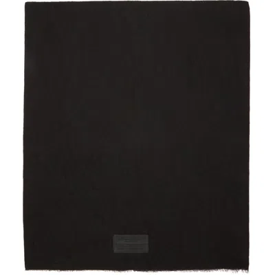 Julius Black Camouflage Jacquard Stole Scarf