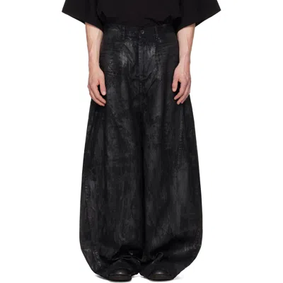 Julius Black Coated Dk Jeans In Multi
