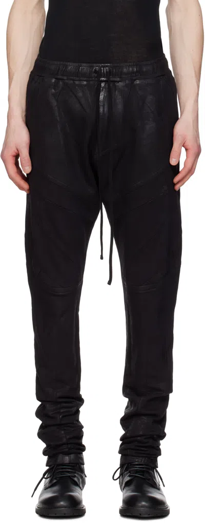 Julius Black Coated Sweatpants