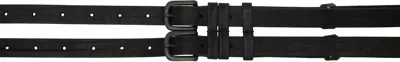 Julius Black Cow Skin Belt
