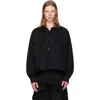 Julius Black Dk Denim Jacket In Animal Print