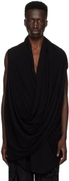 JULIUS BLACK DRAPED TANK TOP