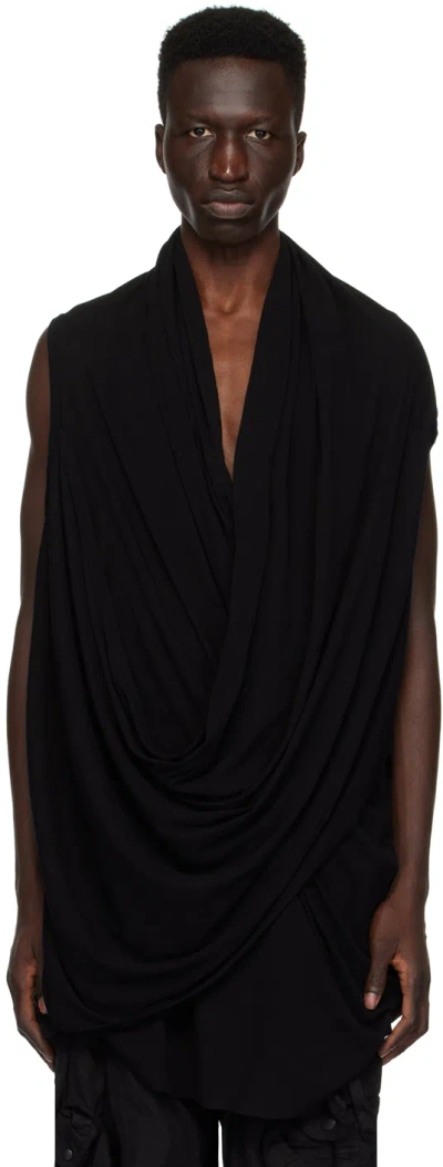 Julius Black Draped Tank Top