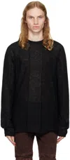 Julius Black Edge Sweater In Black