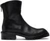 Julius Black Engineer Boots In Black