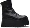 Julius Black Engineer Talos Boots In Animal Print