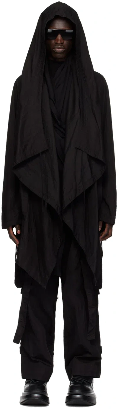 Julius Black Hooded Coat