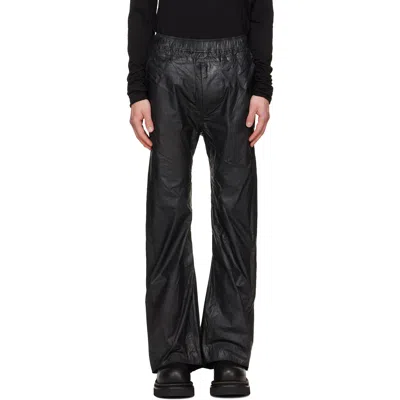 Julius Black Jet Trousers In Animal Print