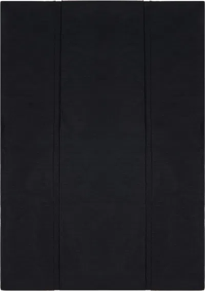 Julius Black Layered Hoop Stole Scarf In Blue