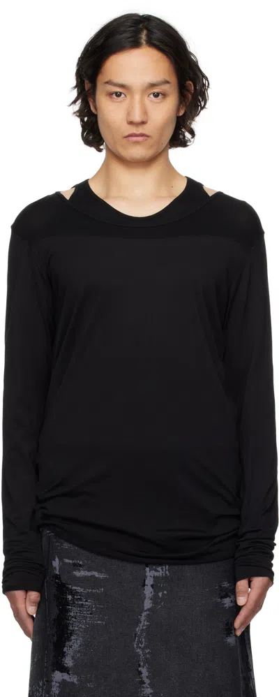 Julius Black Layered Ls T-shirt