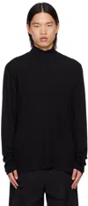 Julius Black Layered Turtleneck In Black