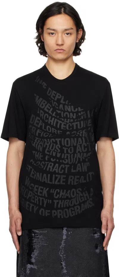 Julius Black Manifest Graphic T-shirt