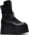 Julius Black Military Taros Boots In Black