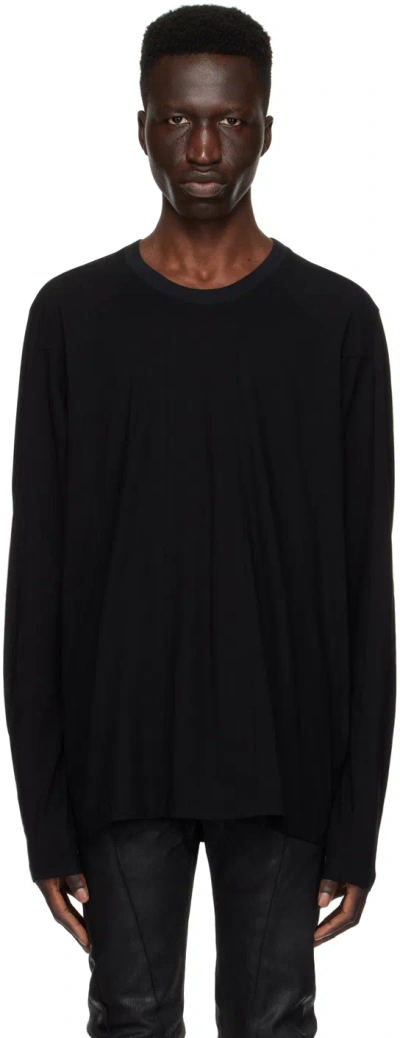 Julius Black Paneled Long Sleeve T-shirt