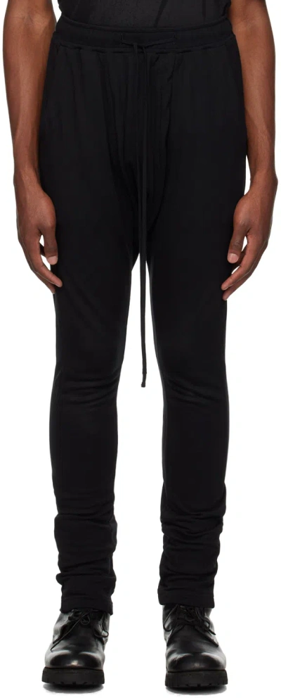 Julius Black Paneled Sweatpants