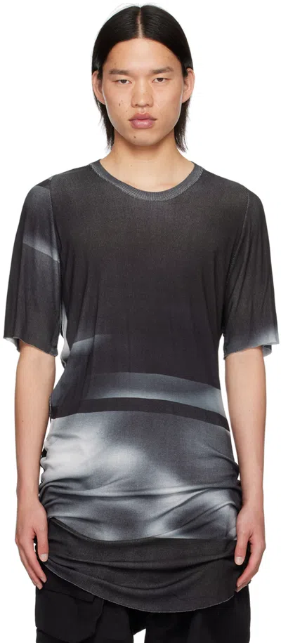 Julius Black Printed T-shirt