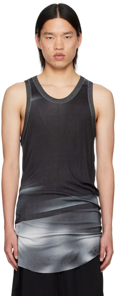 Julius Black Printed Tank Top